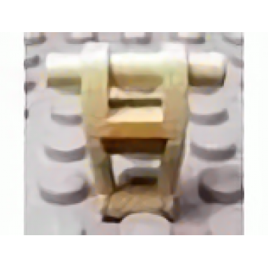 tan torso mechanical battle droid with orange rectangle pattern