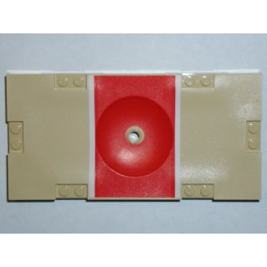 tan sports field section 8 x 16 with basketball lane pattern