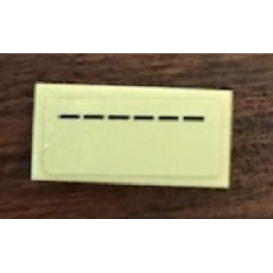 tan tile 1 x 2 with dotted lines pattern sticker - set 21144