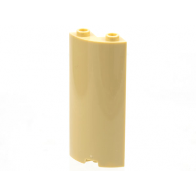 tan cylinder quarter 2 x 2 x 5 with 1 x 1 cutout