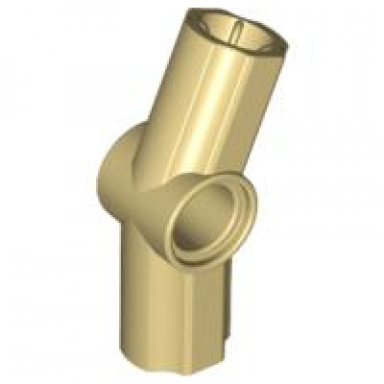 tan technic axle and pin connector angled 3 - 157.5 degrees