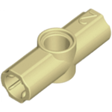 tan technic axle and pin connector angled 2 - 180 degrees