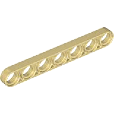 tan technic liftarm thin 1 x 7