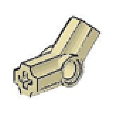 tan technic axle and pin connector angled 4 - 135 degrees