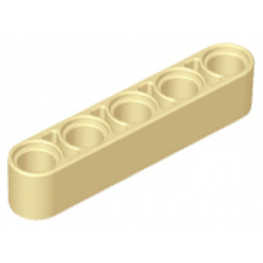 tan technic liftarm thick 1 x 5