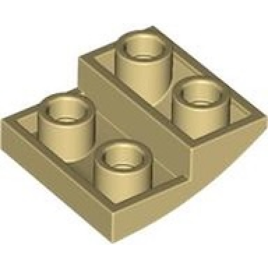 tan slope curved 2 x 2 x 2 3 inverted
