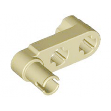 tan technic liftarm modified crank pin 1 x 3 - axle holes