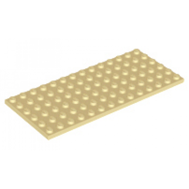 tan plate 6 x 14