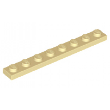 tan plate 1 x 8