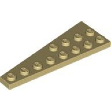 tan wedge plate 8 x 3 right
