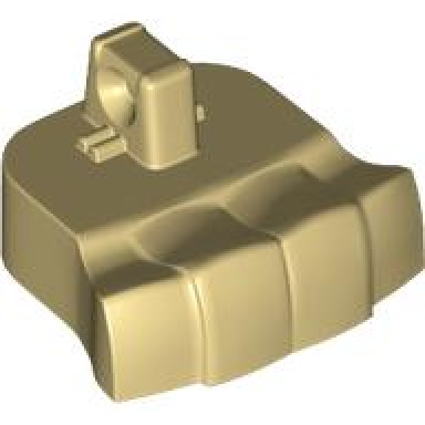 tan foot large minifigure with 1 hinge finger on top
