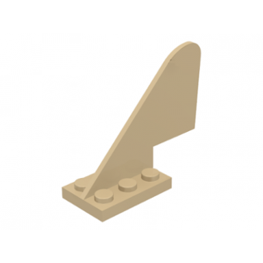 tan tail with rounded top