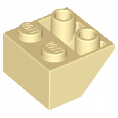 tan slope inverted 45 2 x 2 with flat bottom pin