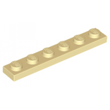 tan plate 1 x 6