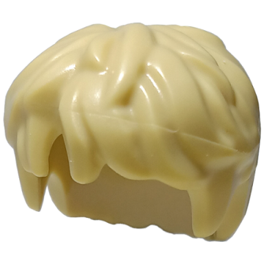 tan minifigure hair thick and messy