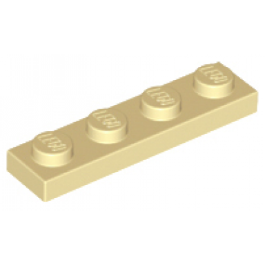 tan plate 1 x 4