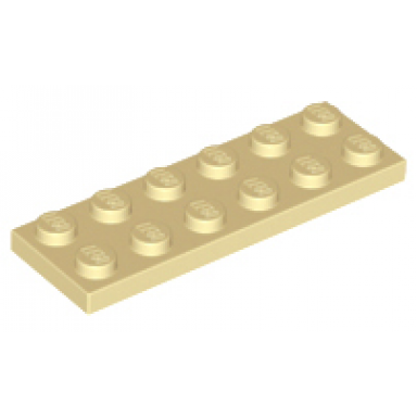 tan plate 2 x 6