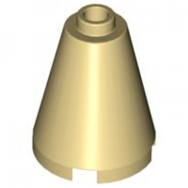 tan cone 2 x 2 x 2 - open stud