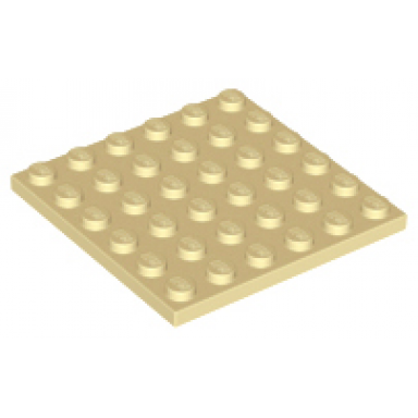 tan plate 6 x 6