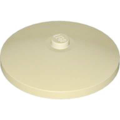 tan dish 4 x 4 inverted radar with solid stud