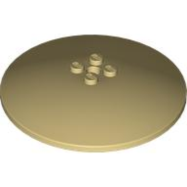 tan dish 8 x 8 inverted radar - solid studs