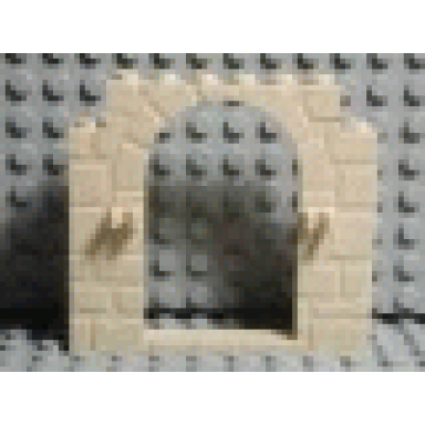 tan door frame 1 x 8 x 6 arched with clips and stone profile