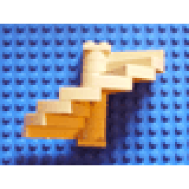 tan stairs spiral steps 8 with support