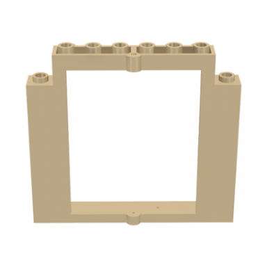 tan door frame 2 x 8 x 6 swivel without bottom notches