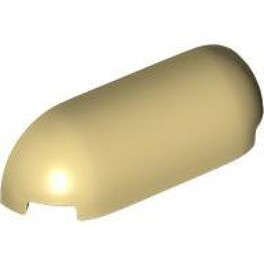 tan slope curved 1 x 4 with rounded ends