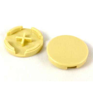tan tile round 2 x 2
