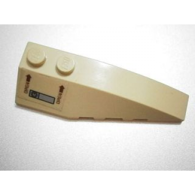tan wedge 6 x 2 right with open arrows and lock pattern sticker - sets 7298 7477