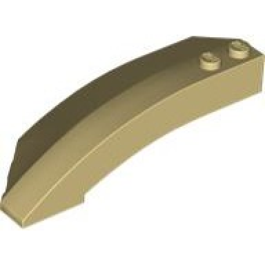 tan wedge 8 x 3 x 2 open right