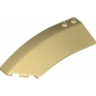 tan wedge 8 x 3 x 2 open left