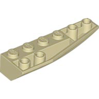 tan wedge 6 x 2 inverted right