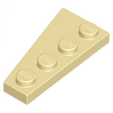 tan wedge plate 4 x 2 right