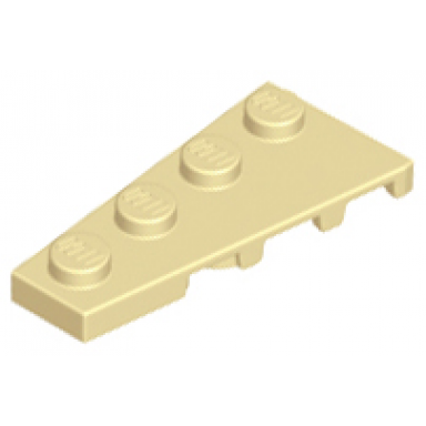 tan wedge plate 4 x 2 left