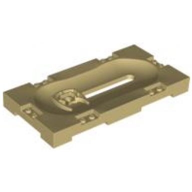 tan sports field section 8 x 16 with horizontal slot and same color sliding holder