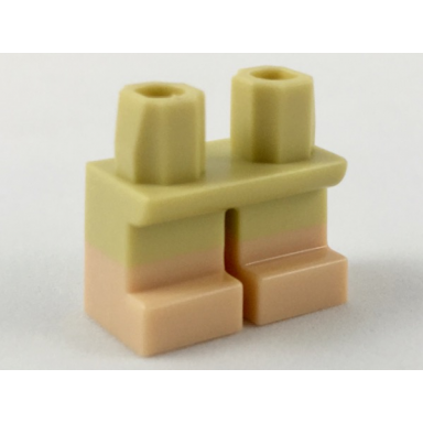 legs short with molded light nougat lower legs boots pattern