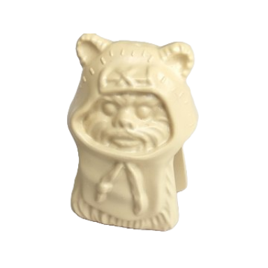 tan minifigure head modified sw ewok plain