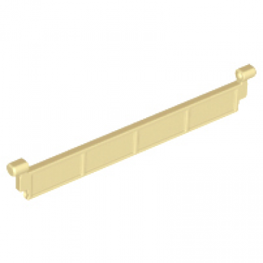 tan garage roller door section without handle