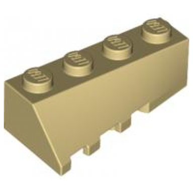 tan wedge 4 x 2 sloped right