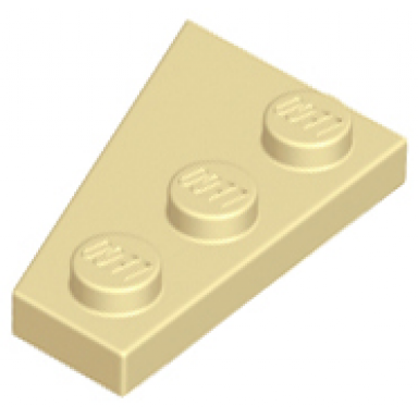 tan wedge plate 3 x 2 right