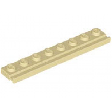 tan plate modified 1 x 8 with door rail
