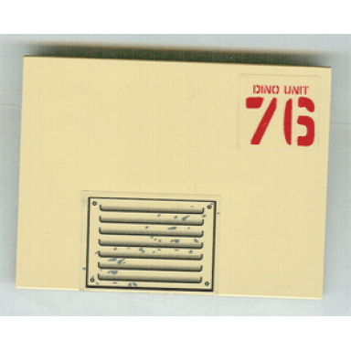 tan slope 10 6 x 8 with dino unit 76 hood pattern stickers - sets 7298 7476