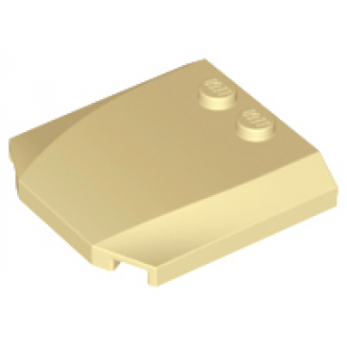 tan wedge 4 x 4 x 2 3 triple curved