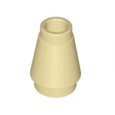tan cone 1 x 1 with top groove