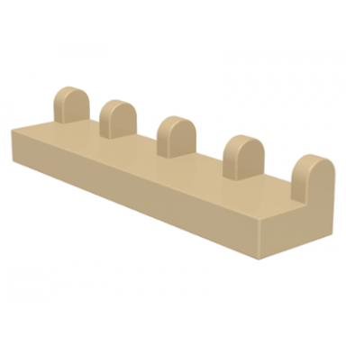 tan hinge tile 1 x 4