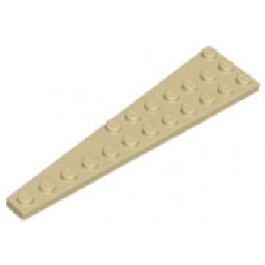 tan wedge plate 12 x 3 right