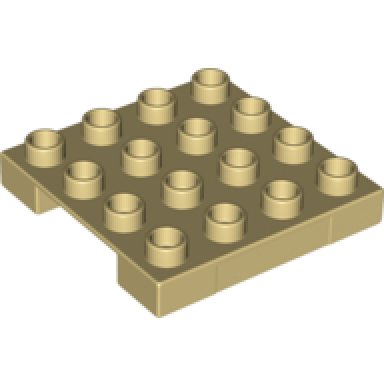 tan duplo loading pallet 4 x 4 indented side