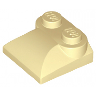 tan slope curved 2 x 2 x 2 3 with 2 studs and curved sides